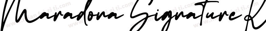 Maradona Signature R字体转换